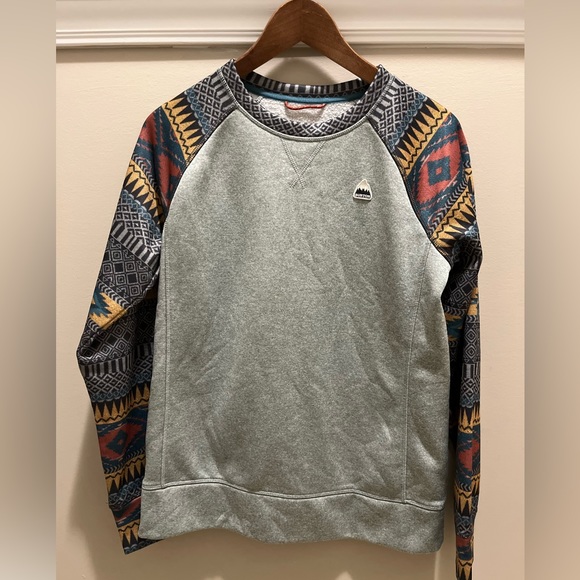 Burton Oak Crewneck Sweater Sweatshirt Fleece Sz S - Picture 3 of 14